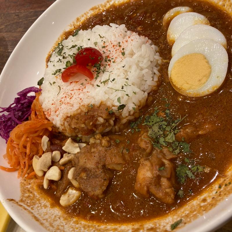 魅惑のチキンカレーセット(DOUBLE TALL CAFE（ダブル トール カフェ） 原宿店)