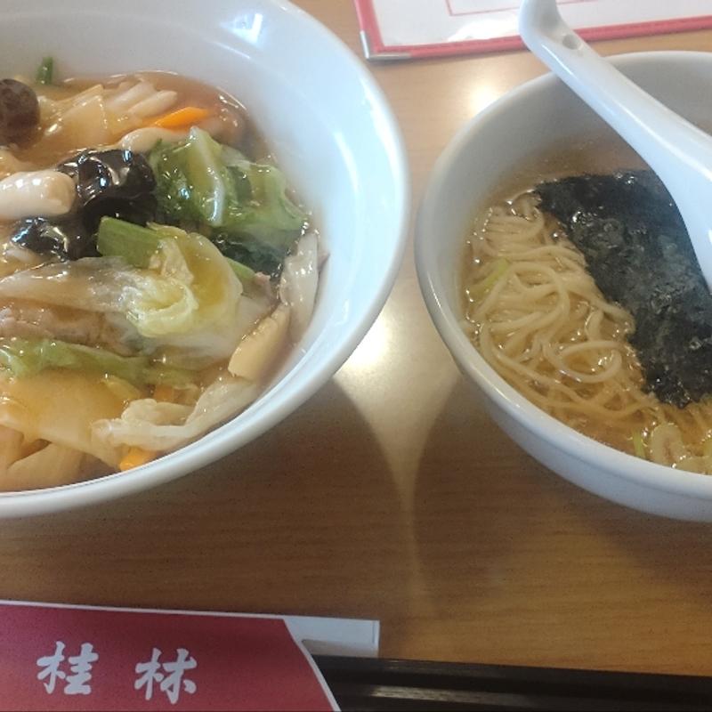 中華丼＋シルそば（Cセット）(桂林)