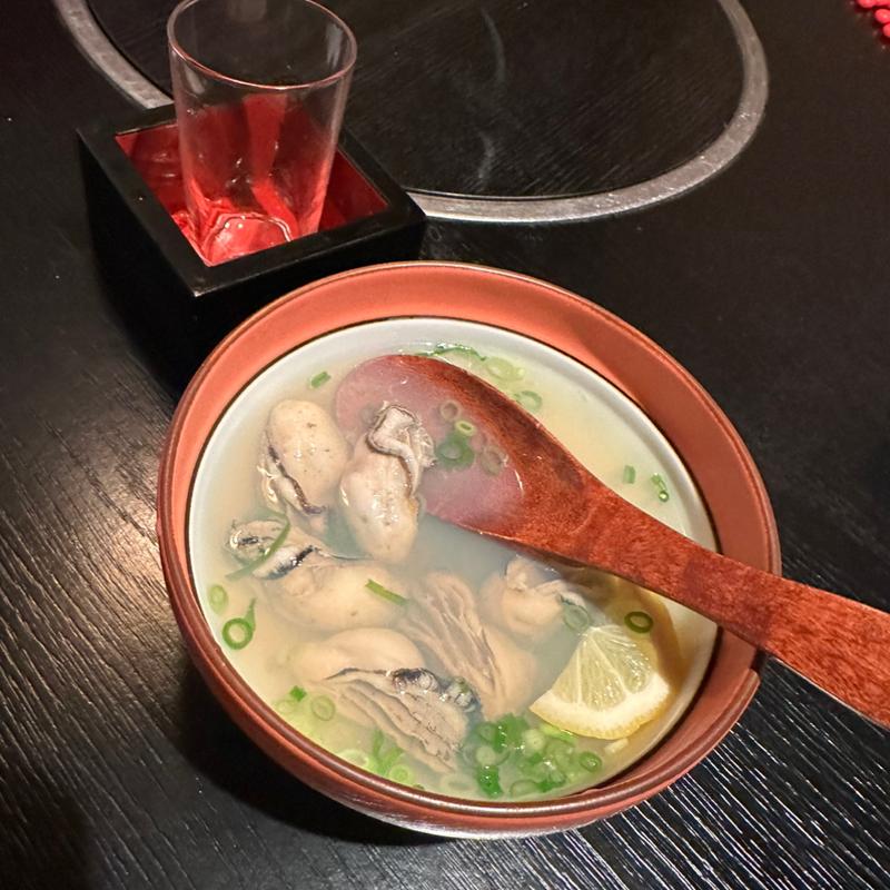 かきの酒蒸し(輝八 )