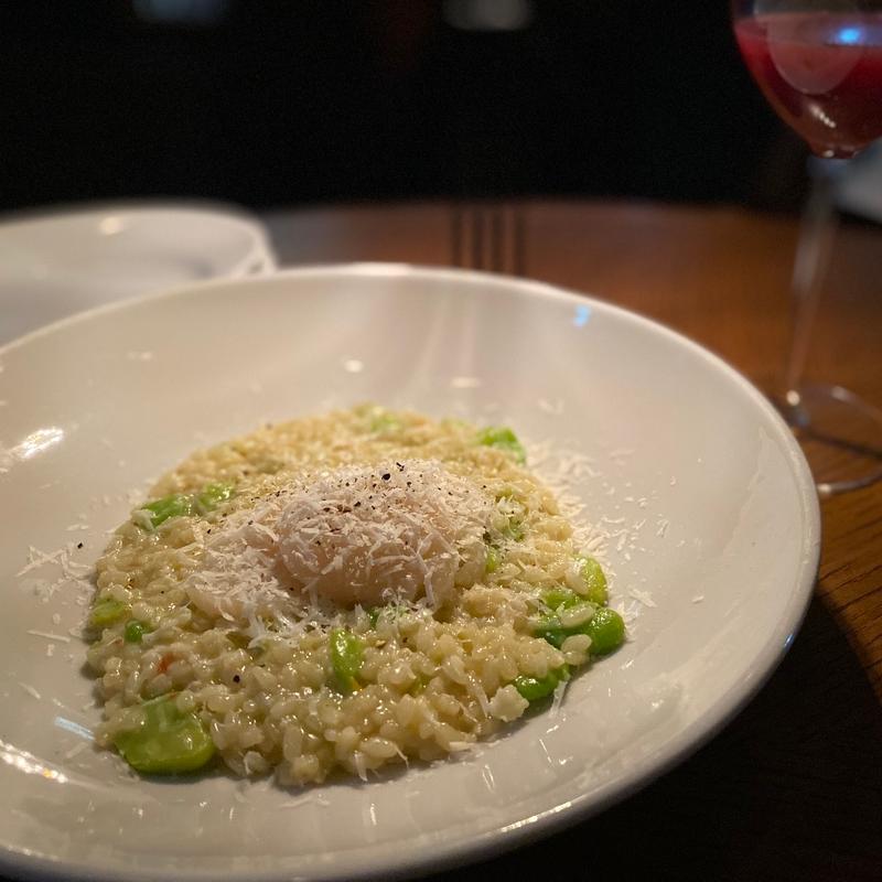 そら豆とチーズのリゾット(Balcony by 6th)