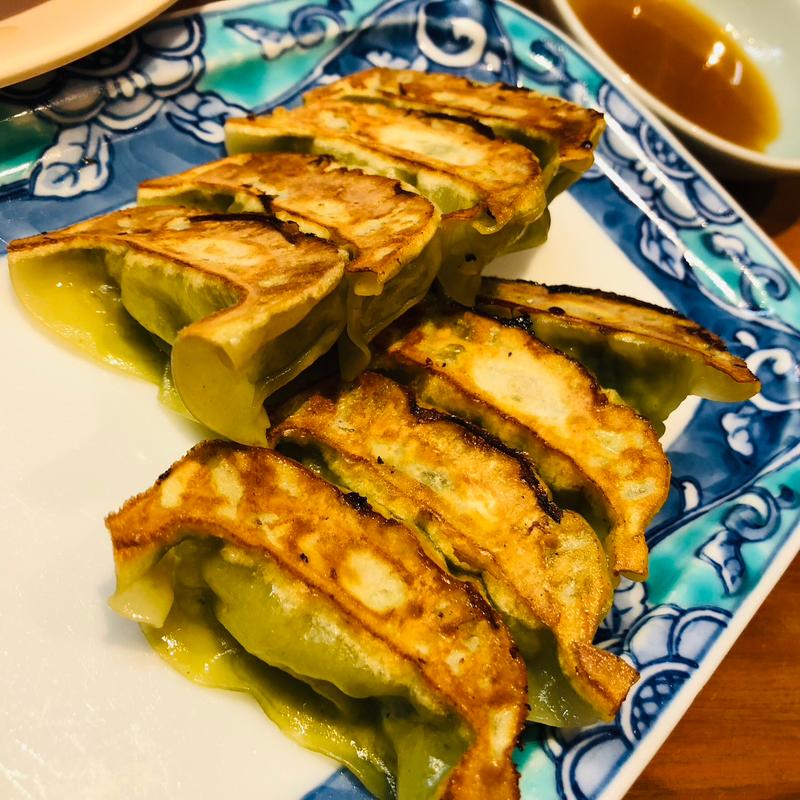 黒豚　焼き一口しそ餃子(こだわりらーめん 十八番 七ツ島店 )