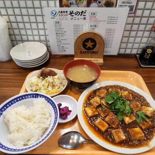 麻婆豆腐セット(大衆食堂スタンドそのだ 下北沢店
)