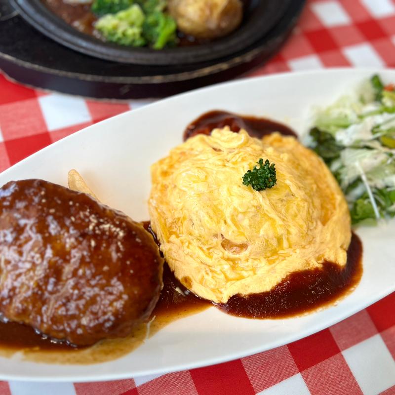 ミックスプレート オリジナルハンバーグ＆オムライス(神田グリル 南町田グランベリーパーク店)