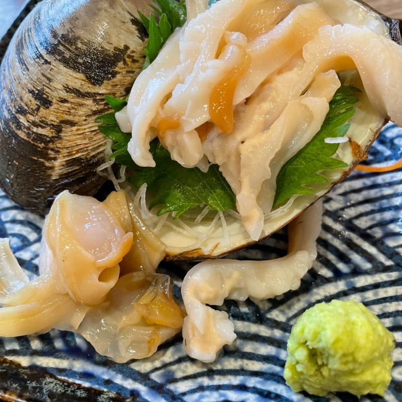 ホッキ貝刺し(二条市場 大磯)