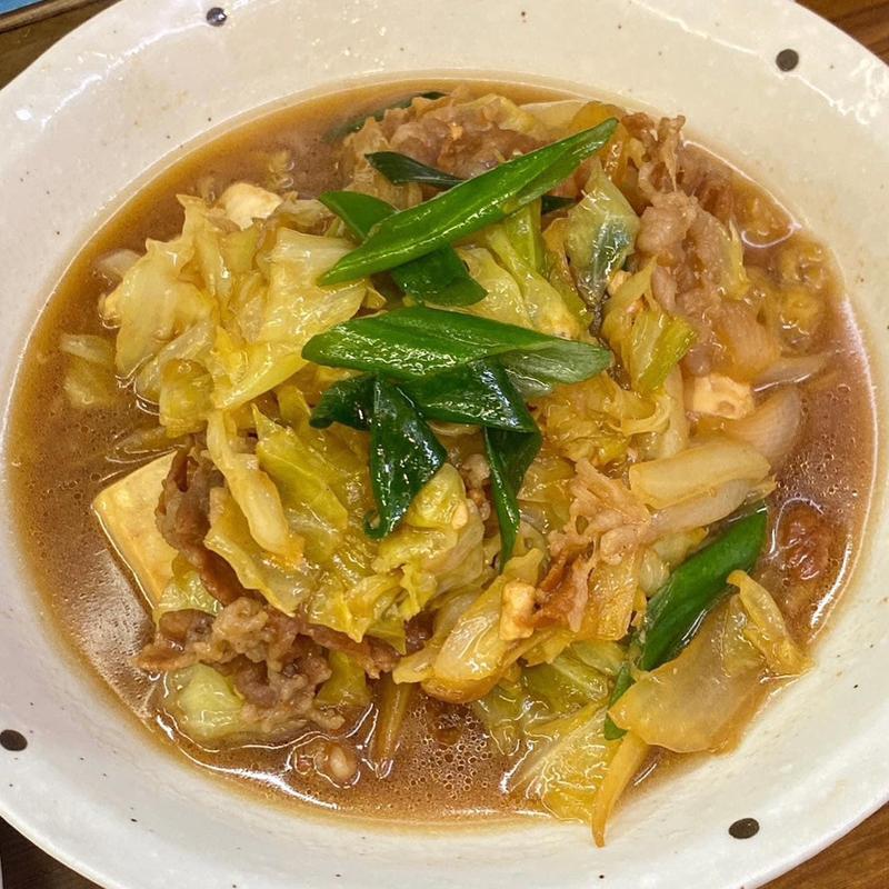 肉入り豆腐炒め(皆様食堂)