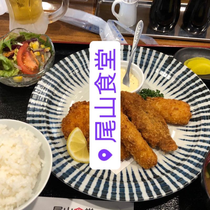 エビフライ(尾山食堂)