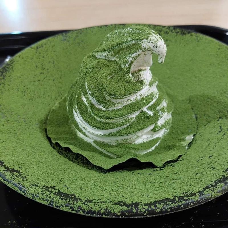 むせ抹茶ソフト(茶屋いつか ラグーナ蒲郡店)