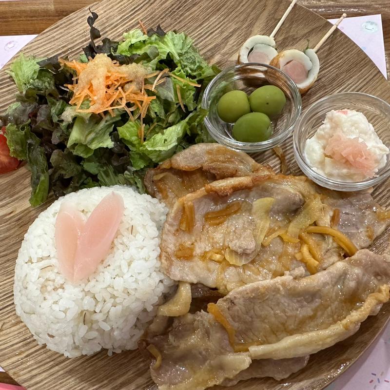 岩下の新生姜たっぷり生姜焼きプレート(カフェ ニュージンジャー )