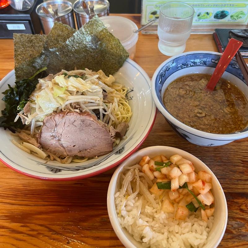 野菜つけ麺　半ライス(椿　ラーメンショップ 木立店 )