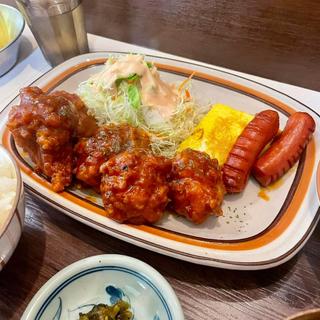 チキンケチャップ定食(ななほし食堂 )