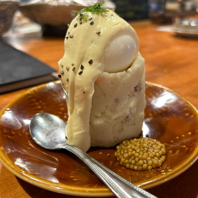 焼き鳥屋のポテサラ(梅田焼き鳥倶楽部)