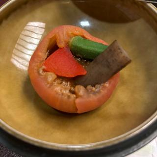 トマト釜牛肉そぼろ煮(慶雲館 )
