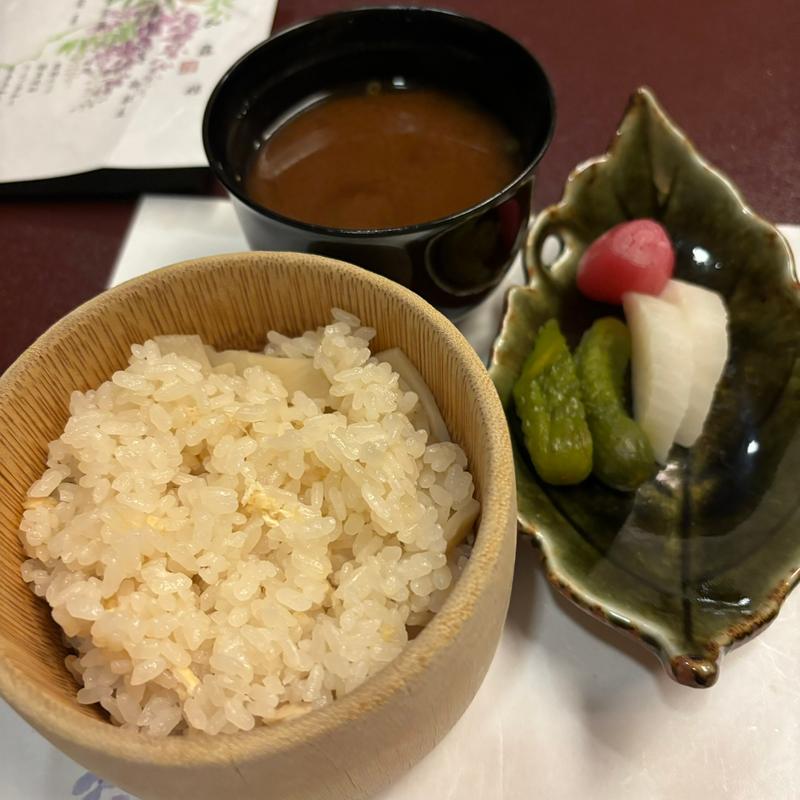 筍ごはんと赤だし(慶雲館 )