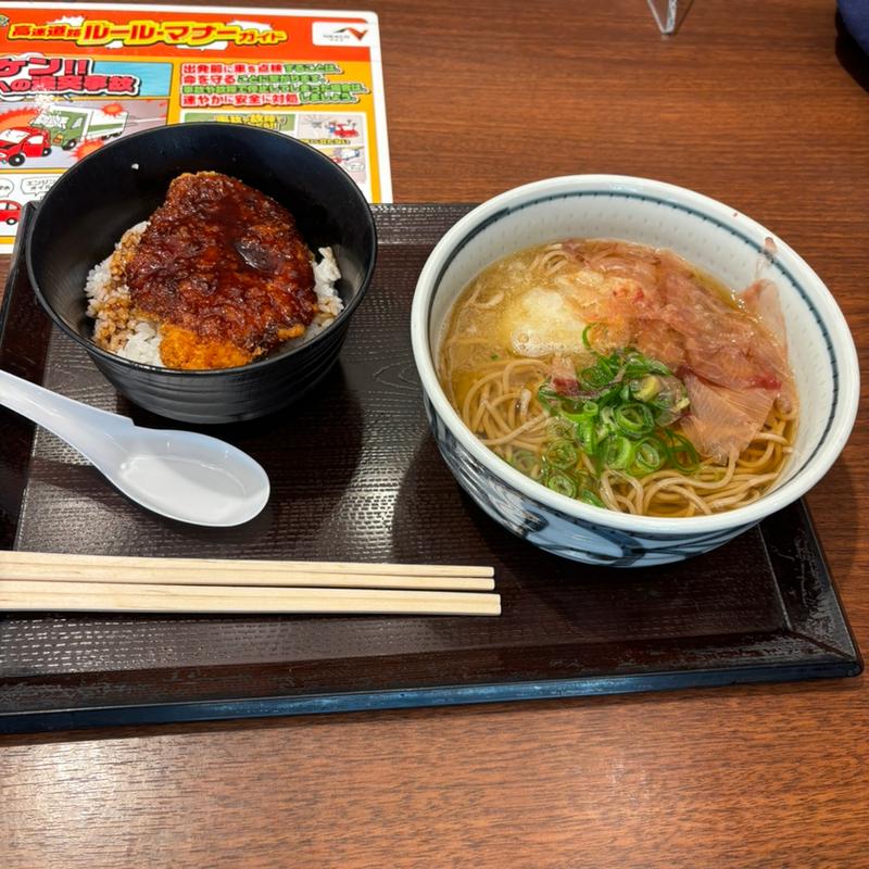 ミニソースカツ おろしうどん定食(賤ヶ岳サービスエリア 上り線 レストラン )