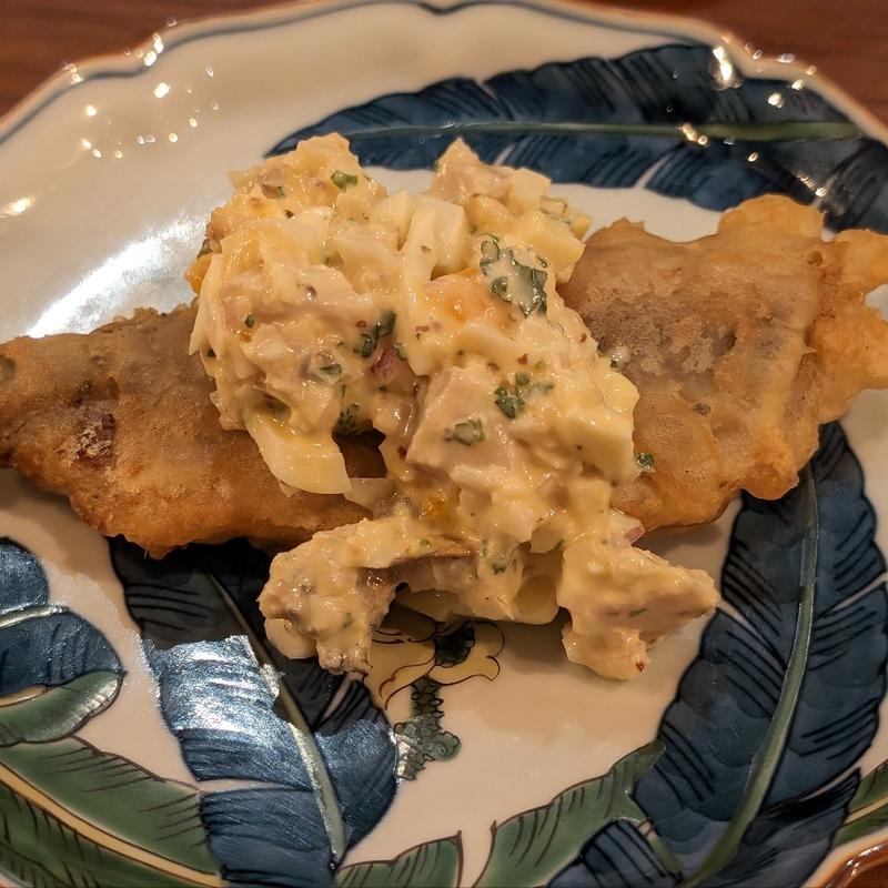 佐渡ヶ島 アジのフリット 越ちゃんのサバタル(will o' wisp)