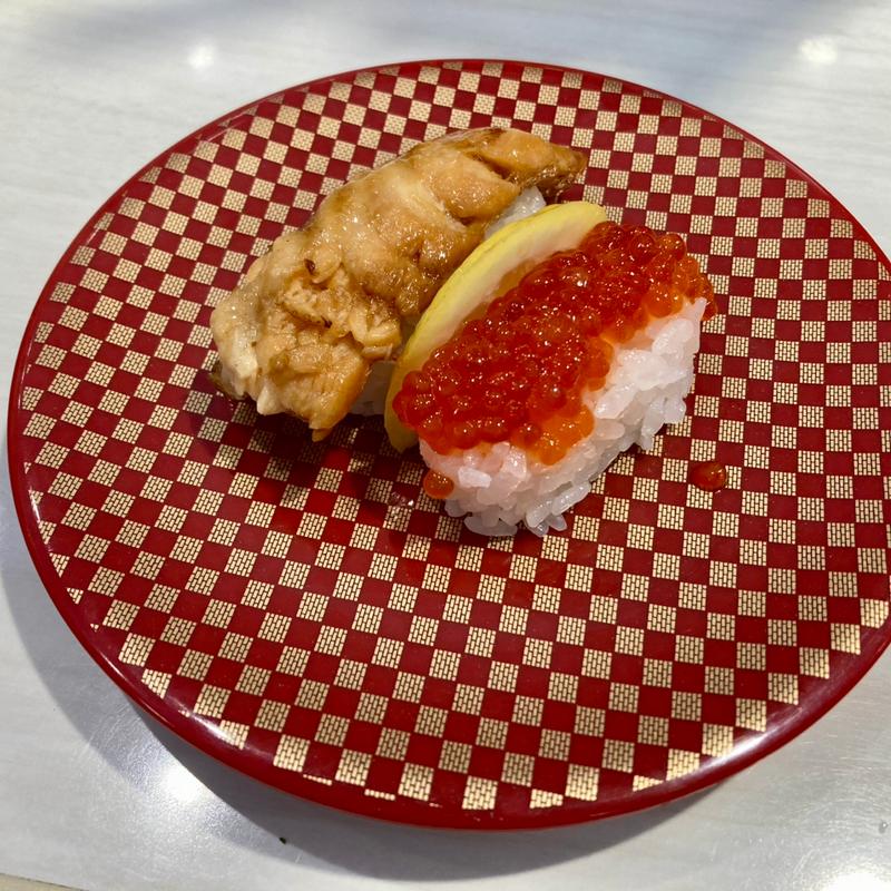 とろサーモン蒲焼きこぼれいくら合い盛り(魚べい 西那須野南郷屋店 （ウオベイ）)