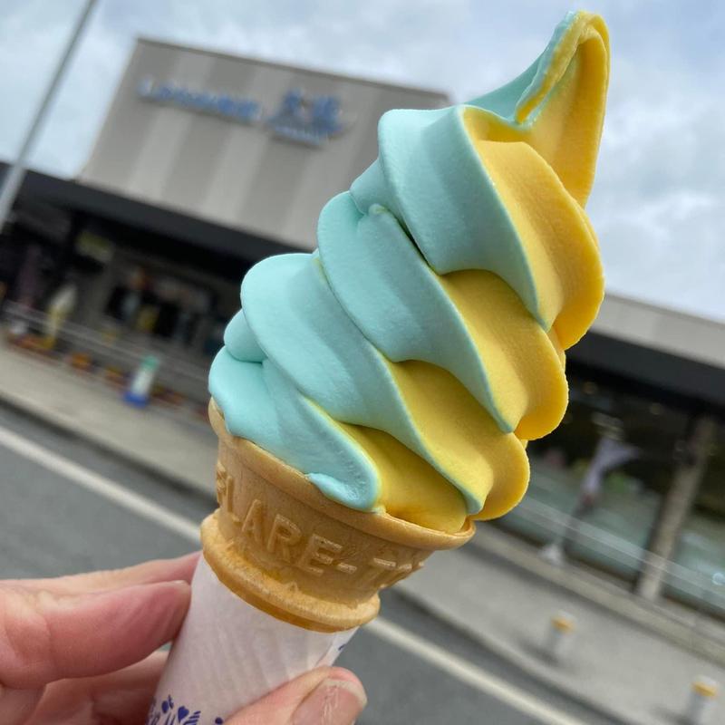 塩とはっさくのミックスソフト(大浜PA下り線 ハイウェイショップ)