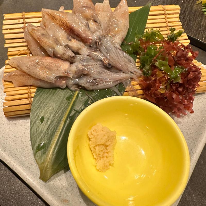 ホタルイカのお刺身(酒場 いっこまっこ)