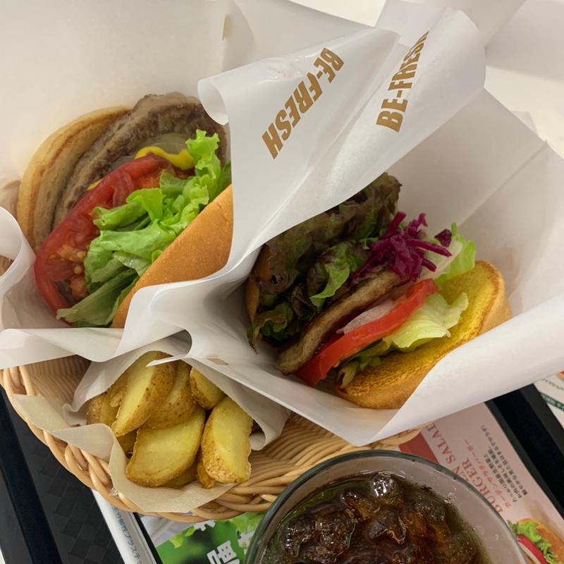 ガーデンサラダバーガー(フレッシュネスバーガー中部国際空港)