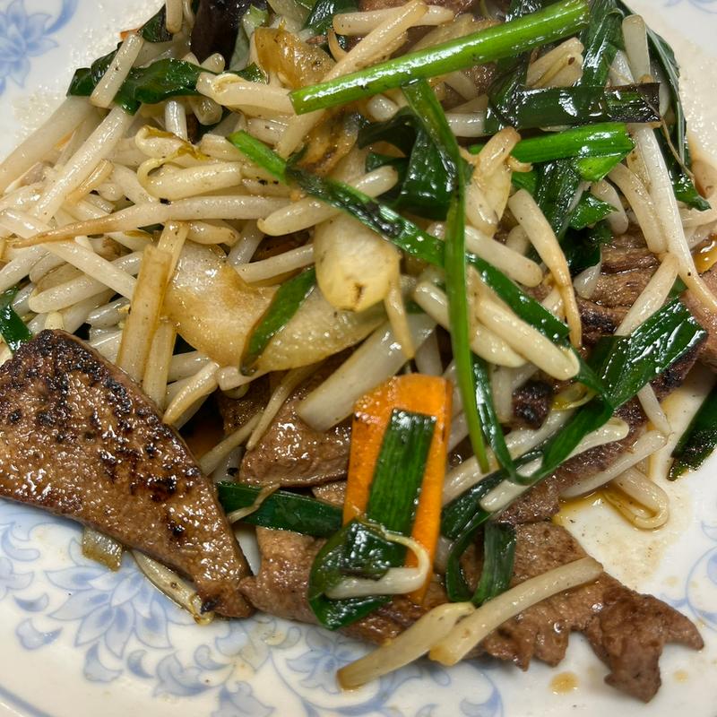 レバニラ炒め(ぎょうざの満洲 花小金井北口店)