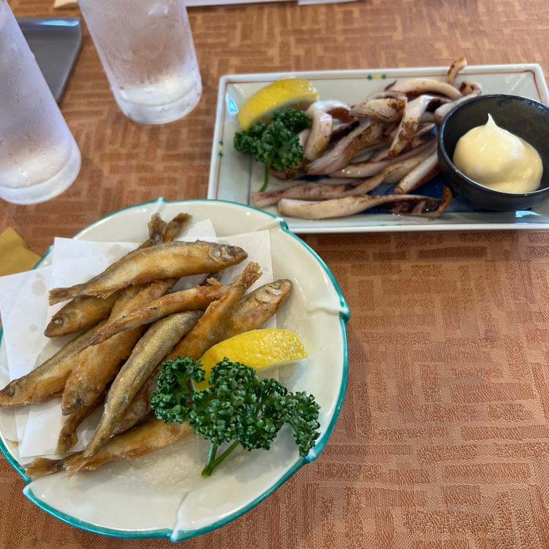 イカの一夜干し　わかさぎの唐揚げ(東武藤が丘カントリー倶楽部レストラン )