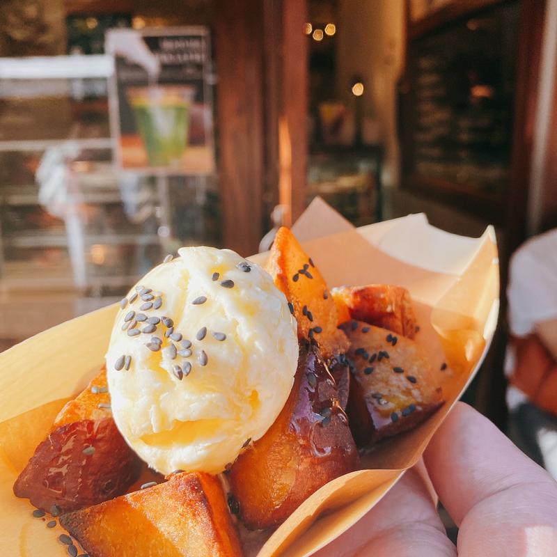 蜜芋研究所の焼き芋アイス(蜜芋研究所)