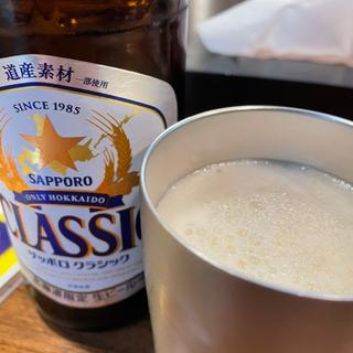 ビール(元祖札幌ラーメン もぐら)