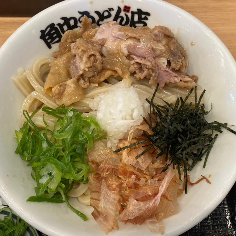 肉ぶっかけ(角中うどん店 黒埼店)