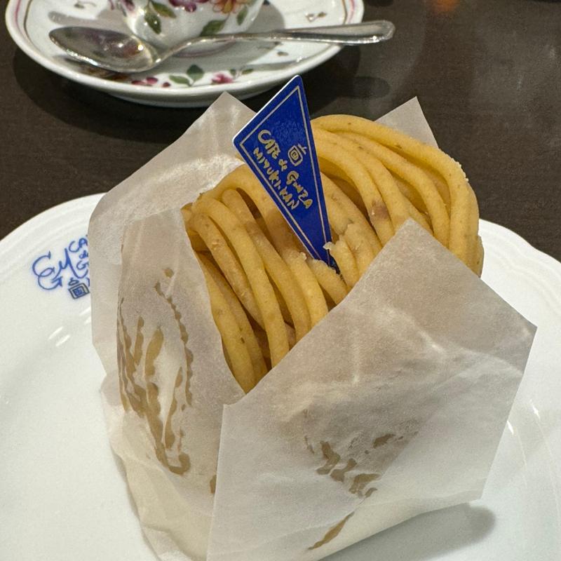 和栗のモンブランセット(カフェ・ド・銀座みゆき館 アトレ目黒店)