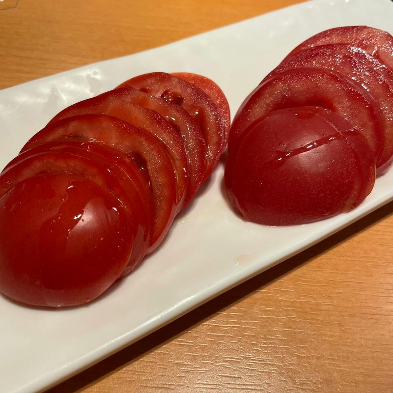 冷やしフルーツトマト(沼津魚がし鮨 流れ鮨 富士吉田店)
