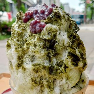 ほうれん草と抹茶のかき氷(麻布野菜菓子 )