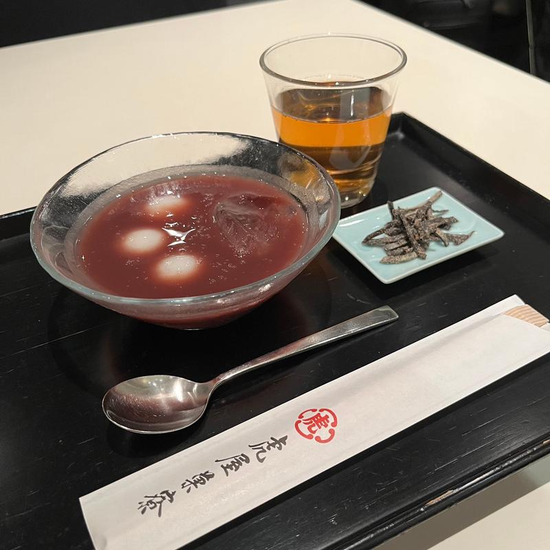 冷やし汁粉(とらや 東京ミッドタウン店)