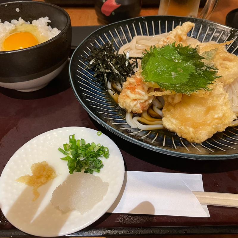 爽月セット　（ぶっかけ+天ぷら）(爽月 （そうげつ）)