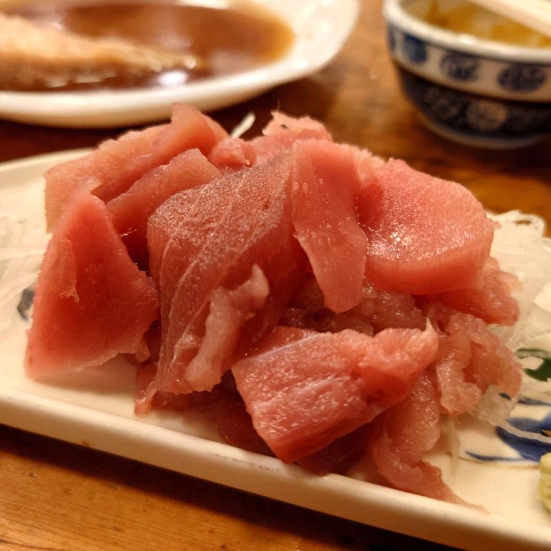 まぐろぶつ(魚三酒場 富岡店)