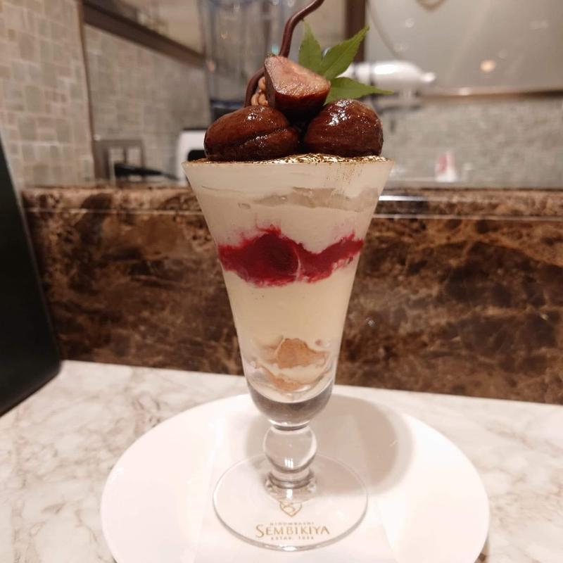 国産渋皮栗のパルフェ(千疋屋総本店 髙島屋新宿店)