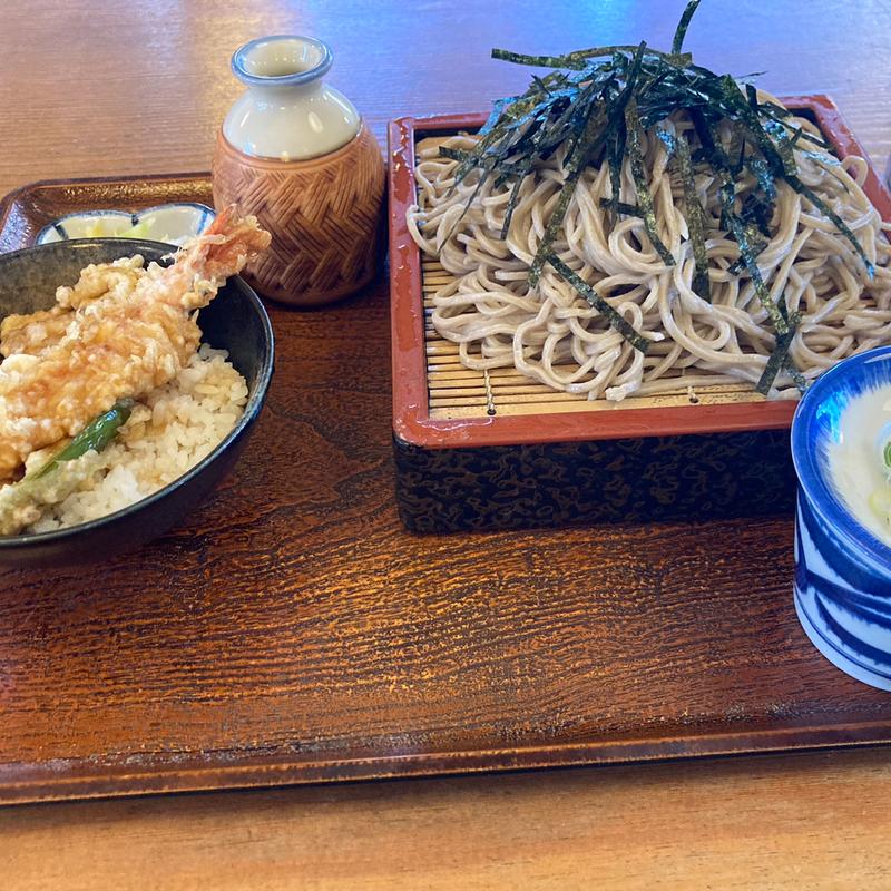ざるそば天丼セット(手打追分 )