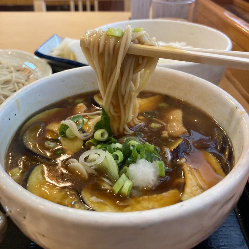 鳥と茄子のカレーせいろ(満留賀そば )