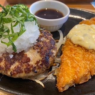 おろしハンバーグと白身魚フライランチ(ココス 井ノ口店 )
