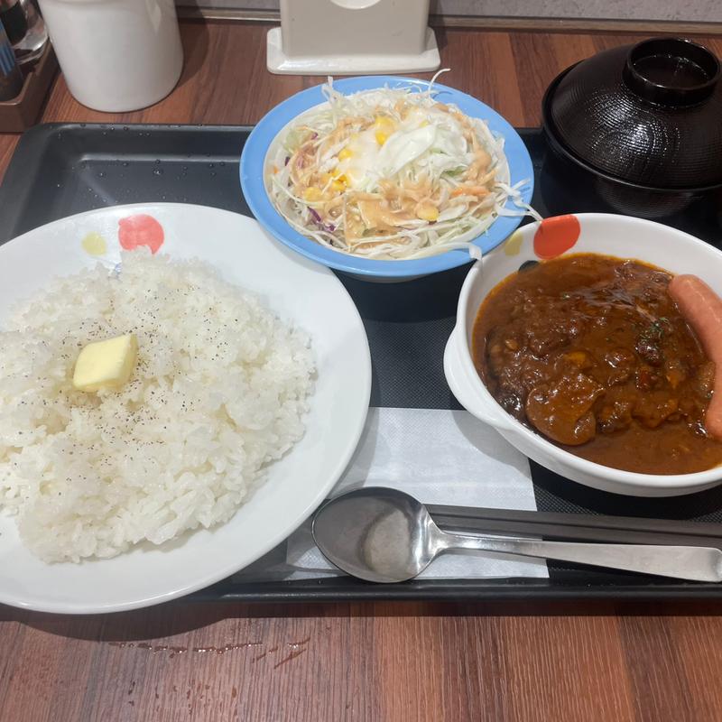 ポーランド風ミエロニィハンバーグ定食(松屋 藤沢南口店 )