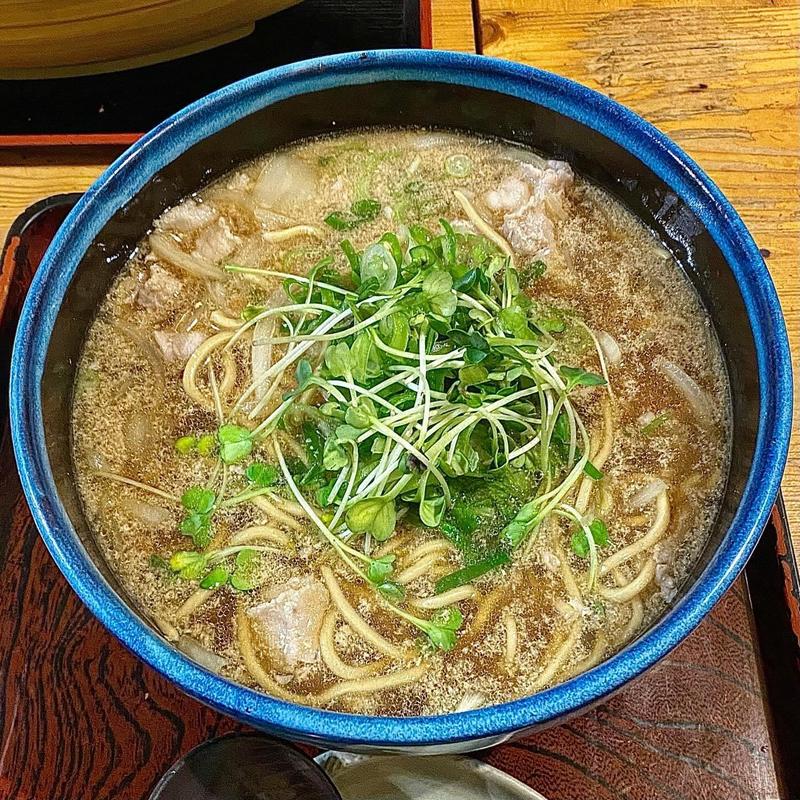 名物 男の肉そば(ひまわり)