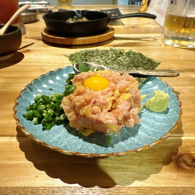 まぐろとろたくユッケ(Akichi)