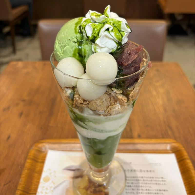 抹茶白玉パフェ(nana's green tea 京王聖蹟桜ヶ丘SC店)