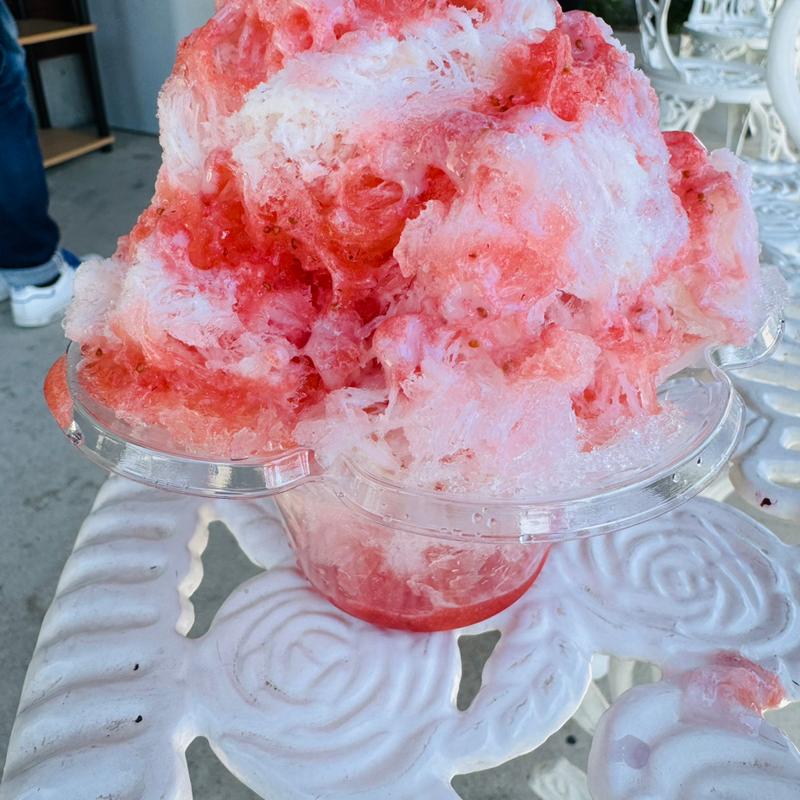 かき氷いちご(八福庵)