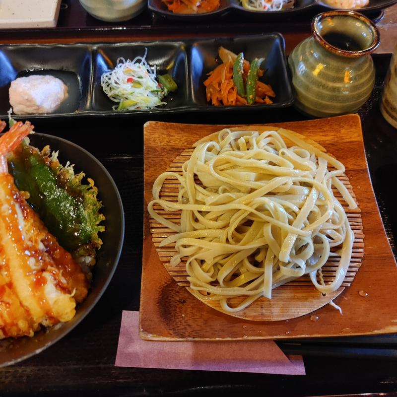 海老✕海老天丼セット(くるみ庵 )