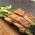 アスパラ豚巻き(お好み焼 みつ )