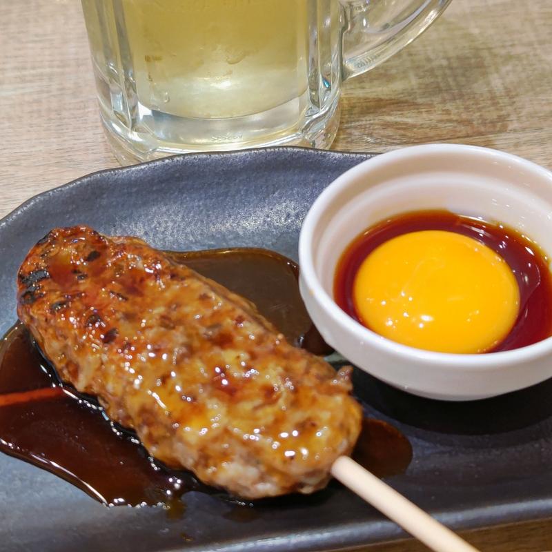 牛タン月見つくね(牛たん炭焼 利久 ウィング上大岡店)