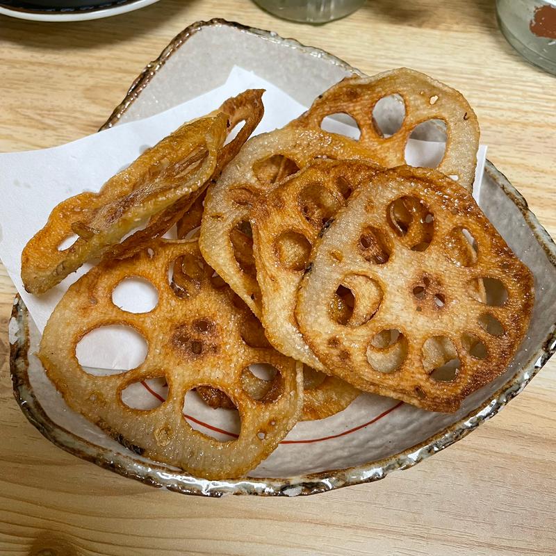 レンコンチップス(大衆酒場 酒呑んで飯食って蛙之介 溝の口店)