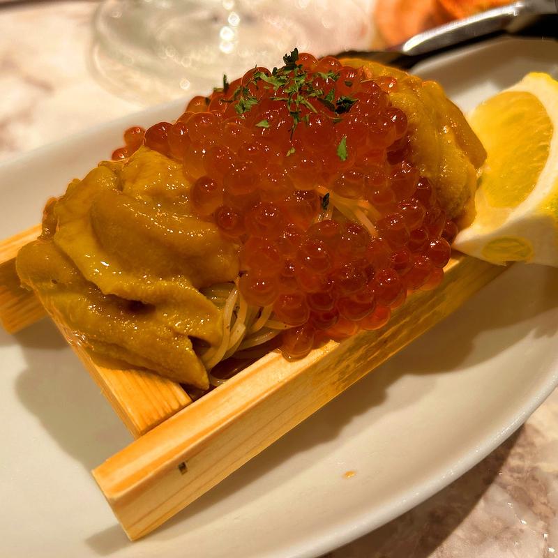 うにとイクラの冷製パスタ(大衆酒場 フレンチマン なんばウォーク店)