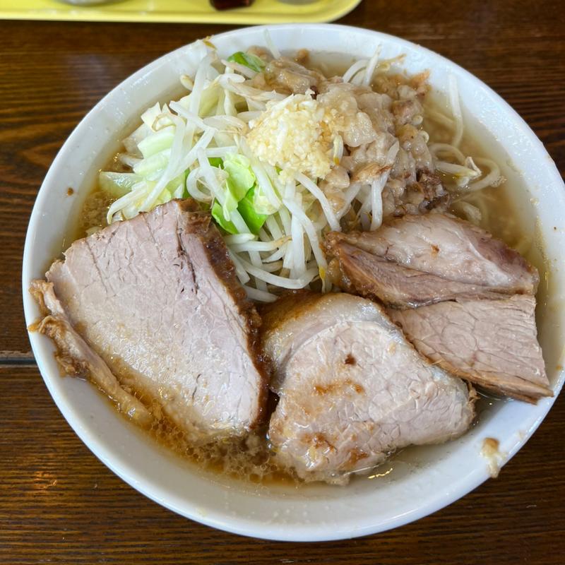 並（野菜ニンニク油少なめ）(ラーメン イエロー 新潟大学駅前店)