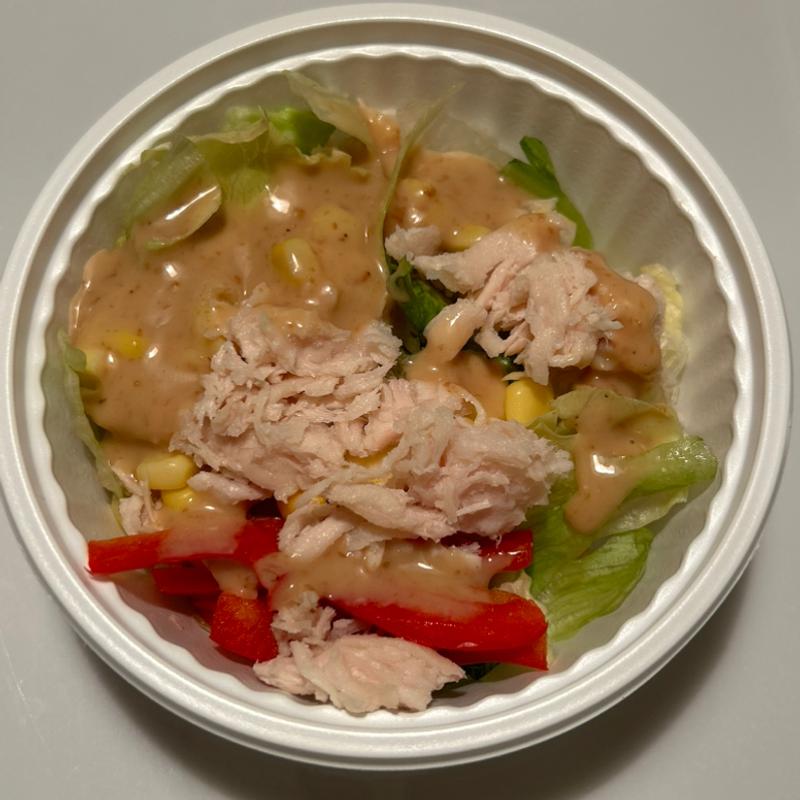 蒸鶏のサラダ(なか卯 1国八幡美濃山店)